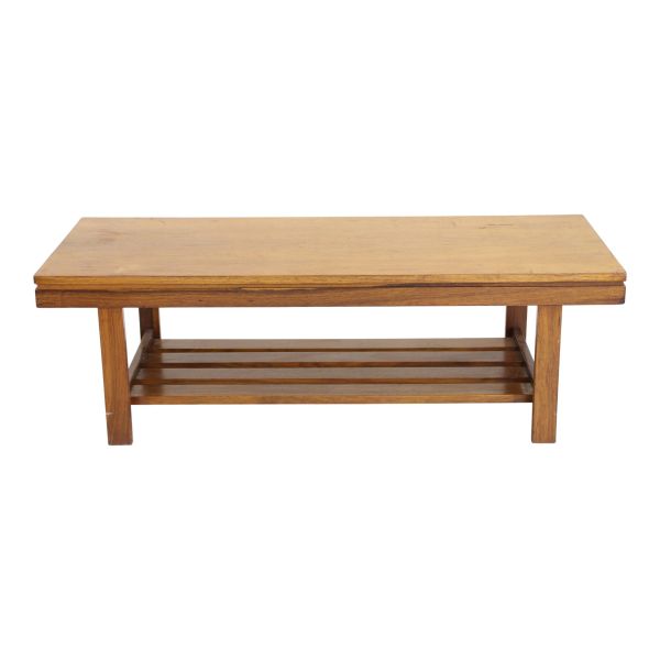 Thurncrest Coffee Table in solid Rubberwood with a natural finish.