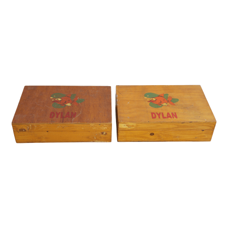 Wooden fishing tackle box