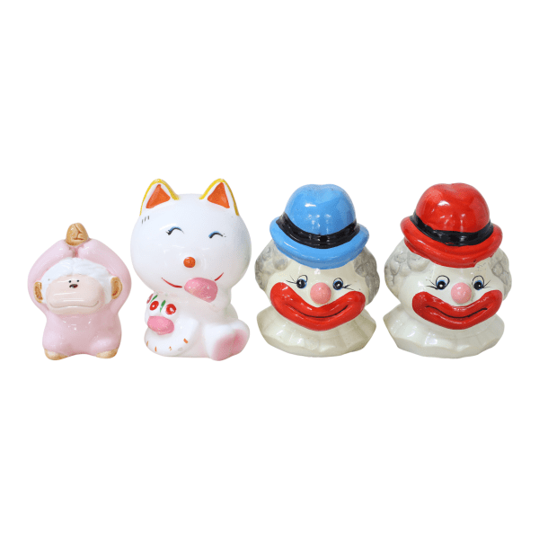 Ceramic piggy bank figurines